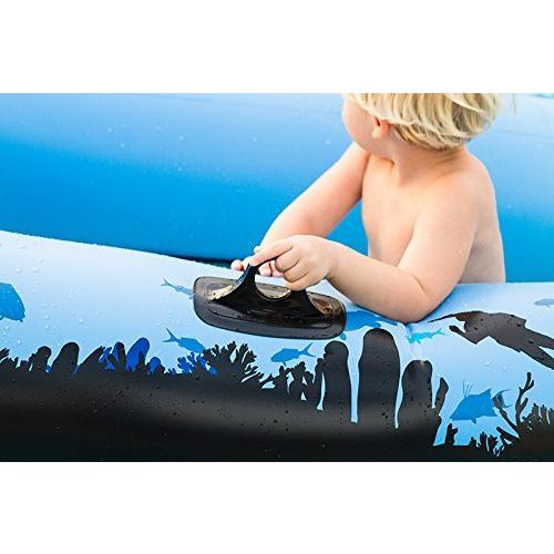 ボート フロート 底が透けている 透明 浮き輪 Sieco Design 正規品 製品保証付 海中探索 シースルー 157×101×30cm 子供 大人 キッズの画像