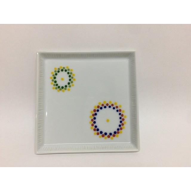 波佐見焼 永泉窯 正角皿 花火 小皿 角皿 11cm 花火柄 Esn 有田焼のお店 つじ信yahoo 店 通販 Yahoo ショッピング