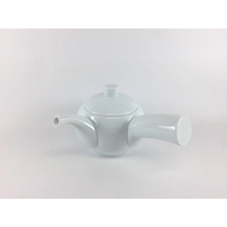 左利きの方でも使いやすい急須 丸子急須 青白釉/白磁 波佐見焼 白山