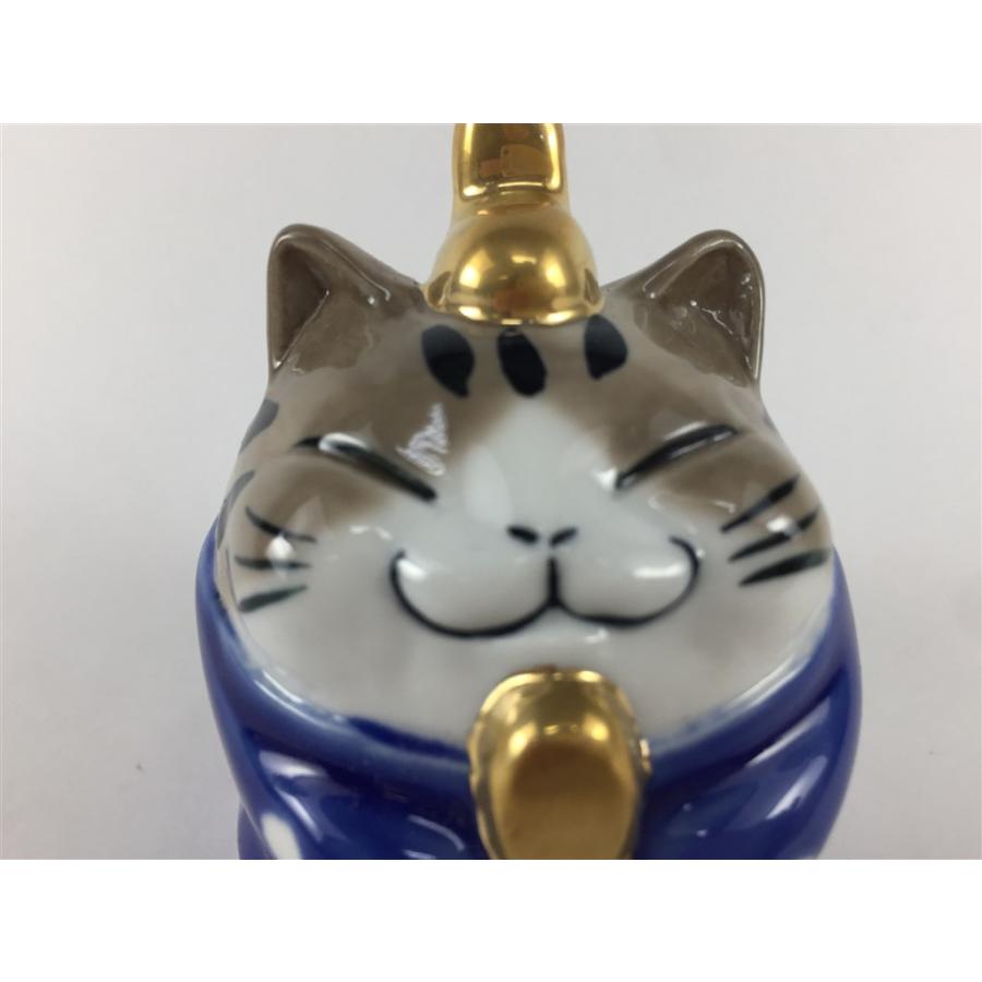 有田焼 北川美宣窯 猫びな(木台付き)(茶色／白色)【セット品】【雛人形