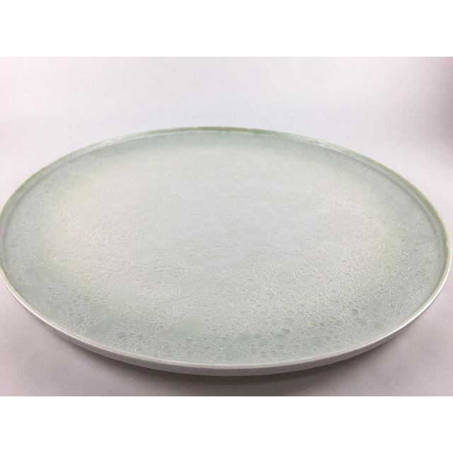 有田焼 吉右衛門窯 frame30cmプレート.泡(渕緑 /渕青 /渕オレンジ