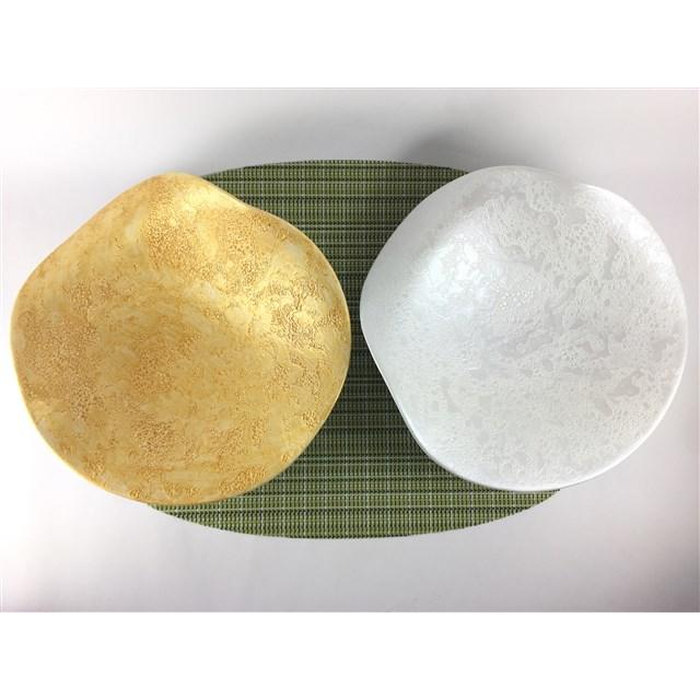 有田焼 吉右衛門窯 21cmカービー鉢 (金彩 / 白銀彩)【中鉢 21cm 金色