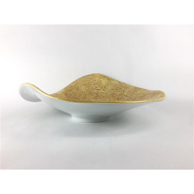有田焼 吉右衛門窯 21cmカービー鉢 (金彩 / 白銀彩)【中鉢 21cm 金色