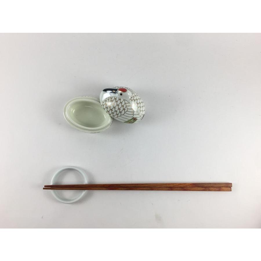 有田焼 幸楽窯 珍味入 (鶴 /亀)【珍味入れ 蓋もの 6cm ツル つる 有田焼 幸楽窯 珍味入 (鶴 /亀)【珍味入れ 蓋もの 6cm ツル つる