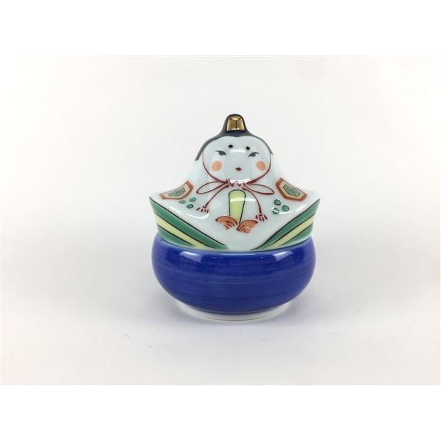 美品　陶器　雛人形　男雛　女雛　細工が細かく丁寧な作り　ひな祭り　台座付き みよし漆器本舗 雛人形 コンパクト 錦彩 親王座雛（華舞・大