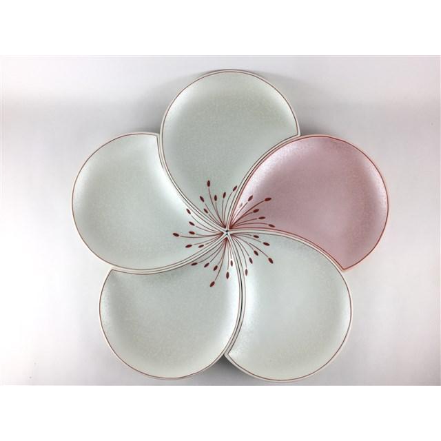 有田焼　幸楽窯　錦花小紋　銘々皿　5枚セット 有田焼 幸楽窯 錦花小紋 銘々皿 5枚セット