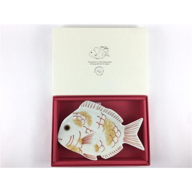 幸楽窯 有田焼 金叩き鯛形珍味入 蓋付き 5個 正月 おせち お祝 【公式