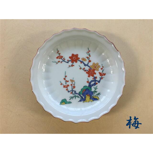 多色模様の陶磁器皿 直径約25cm有田焼 柿右衛門 写