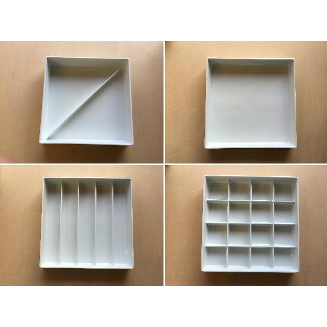 有田焼 李荘窯 家七段重 白磁 取皿 箸 紐セット 白磁家型7段重 セット