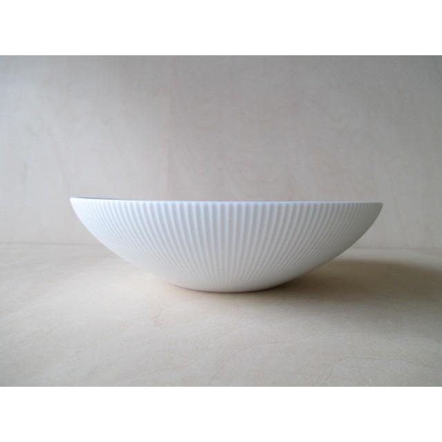 有田焼 李荘窯 白磁ブラスト鎬ボールS ボウル 中鉢 16cm 白色 : 有田焼