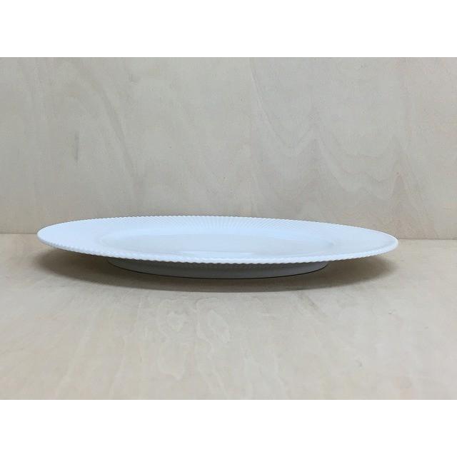 有田焼 李荘窯 白磁鎬プレート M 中皿 丸皿 21.5cm 白色 : 有田焼のお