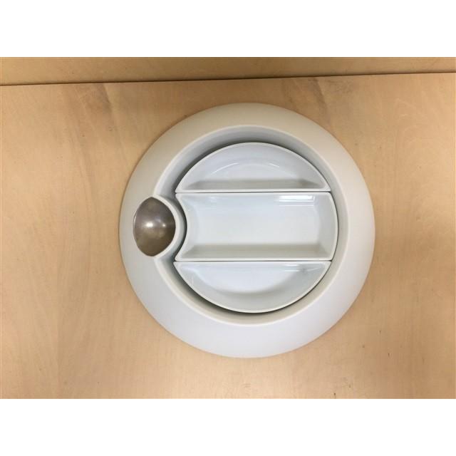 有田焼 李荘窯 玉4段おせち重 白マット金銀彩 白マット金銀彩.珠型四段