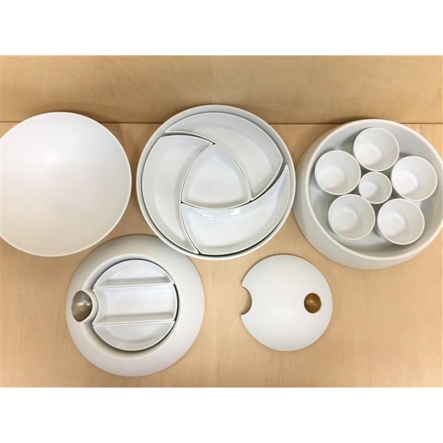 有田焼 李荘窯 玉4段おせち重 白マット金銀彩 白マット金銀彩.珠型四段