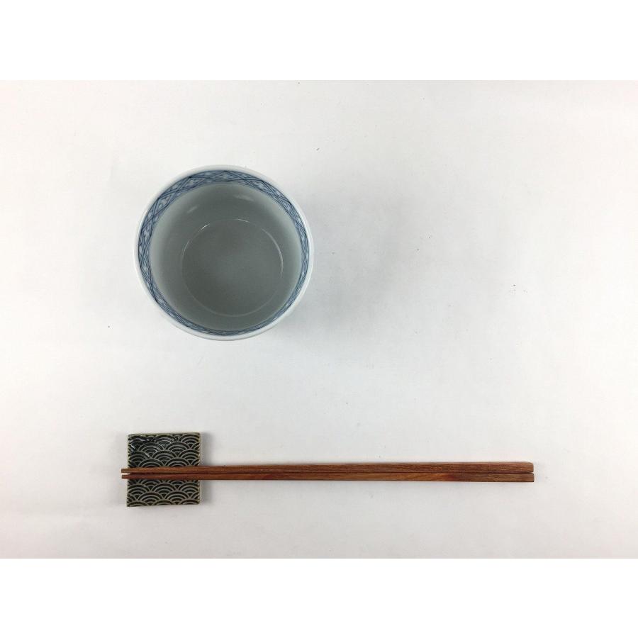 有田焼 李荘窯 蕎麦猪口(大)(8.5cm) (山水家屋文 /丸繋ぎ紋 / 丸十字文