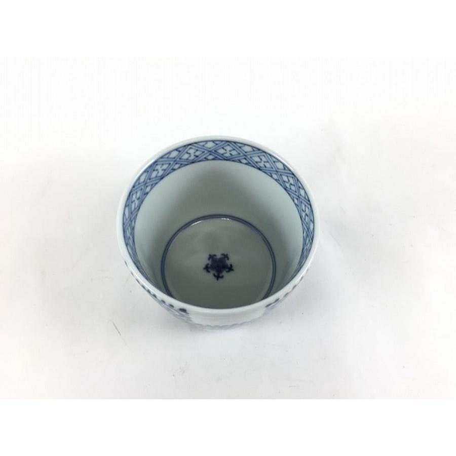 有田焼 李荘窯 蕎麦猪口(8.5cm) 蛸唐草格子文【そば猪口 そば