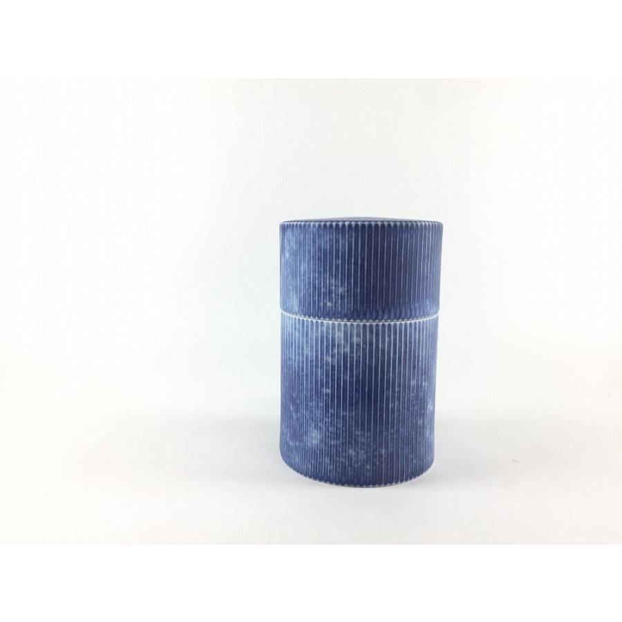 有田焼 李荘窯 鎬茶筒 コスモスブラスト【7cm 茶器 お茶っ葉入れ 小物