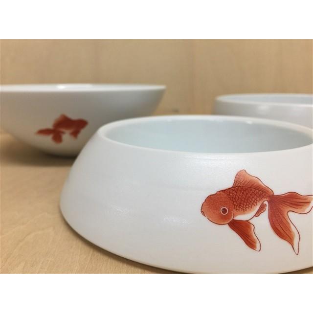 有田焼 李荘窯 玉重 金魚 珠型三段重 化粧箱付き 磁器 重箱 17cm