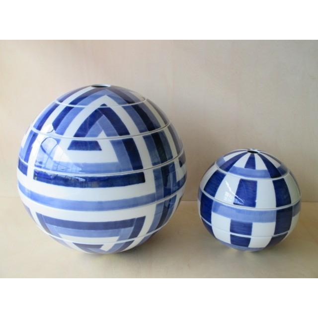 有田焼 李荘窯 玉おせち重 染付花唐草文 珠型五段重 重箱 5段 26cm