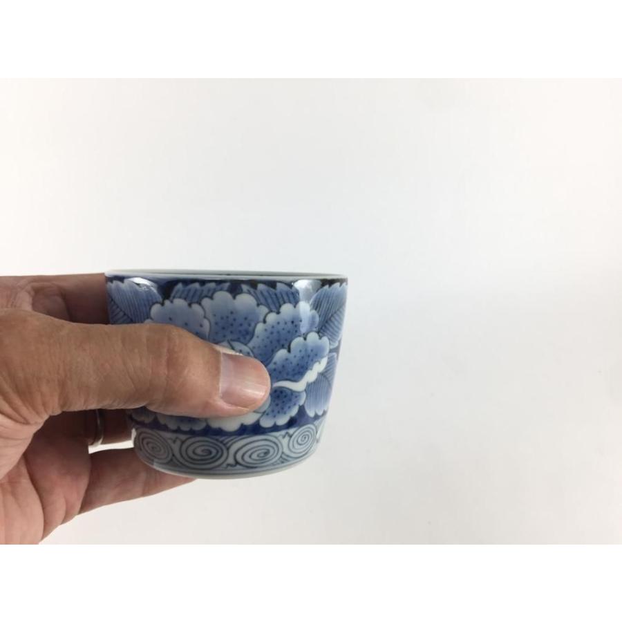 有田焼 李荘窯 蕎麦猪口(8.5cm) 牡丹花文 【そば猪口 そばちょこ ソバチョコ つゆ入れ つゆ鉢 素麺 そうめん 蕎麦 小鉢 カップ コップ】の画像
