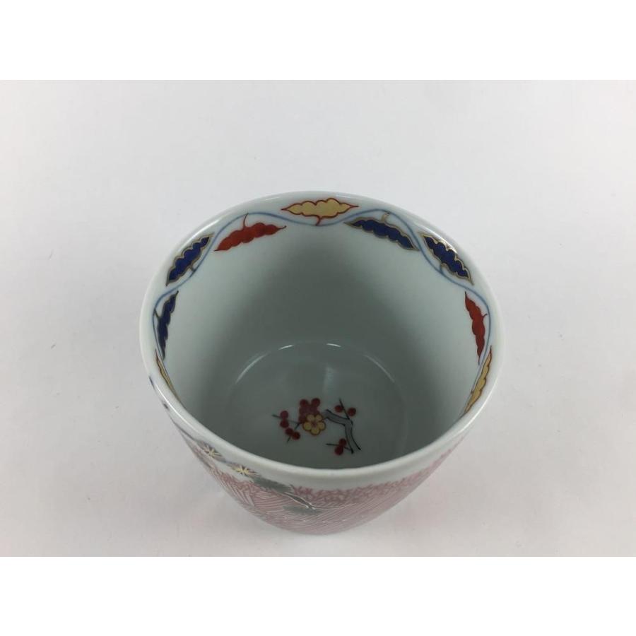 有田焼 李荘窯 蕎麦猪口(8.5cm) 錦松柴垣文【そば猪口 そばちょこ ソバチョコ つゆ入れ つゆ鉢 素麺 そうめん 蕎麦 小鉢 カップ コップ】の画像