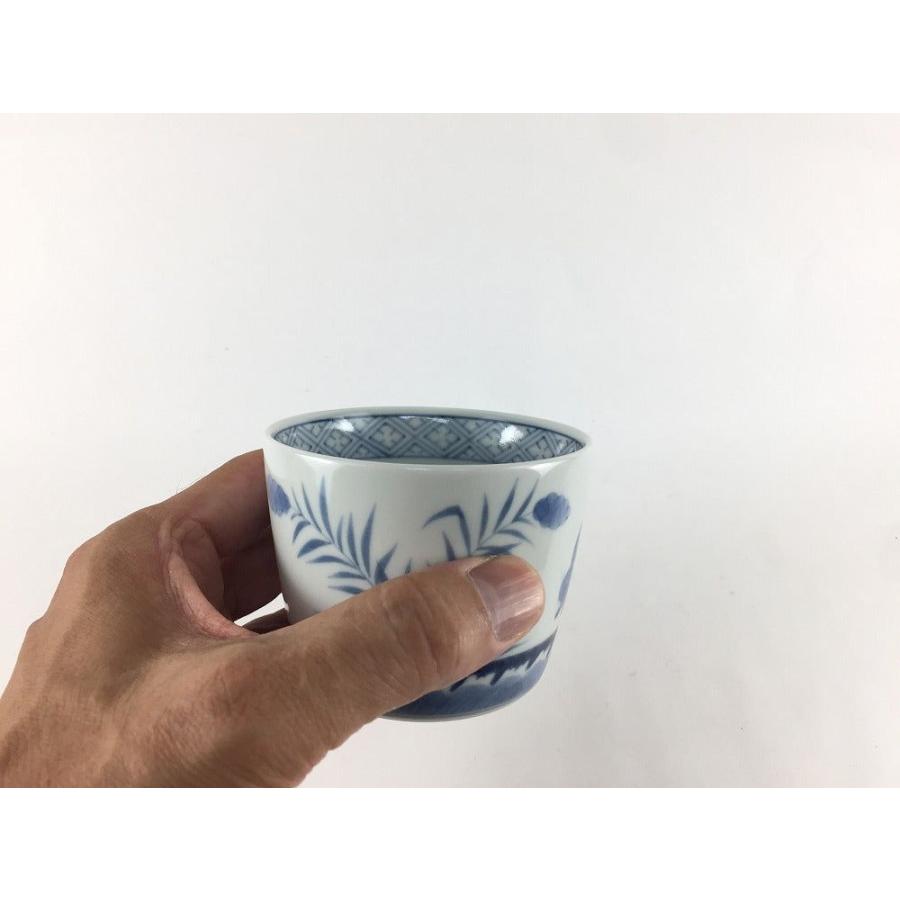 有田焼 李荘窯 蕎麦猪口(8.5cm) 立湧文【そば猪口 そばちょこ
