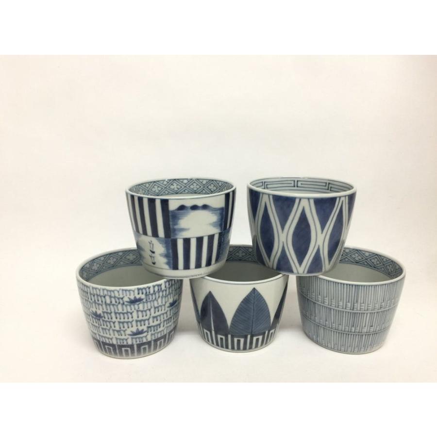 有田焼 李荘窯 蕎麦猪口(8.5cm) 立湧文【そば猪口 そばちょこ