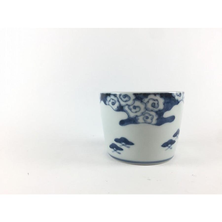 有田焼 李荘窯 蕎麦猪口(大)(8.5cm) 雲松林文【そば猪口 そばちょこ