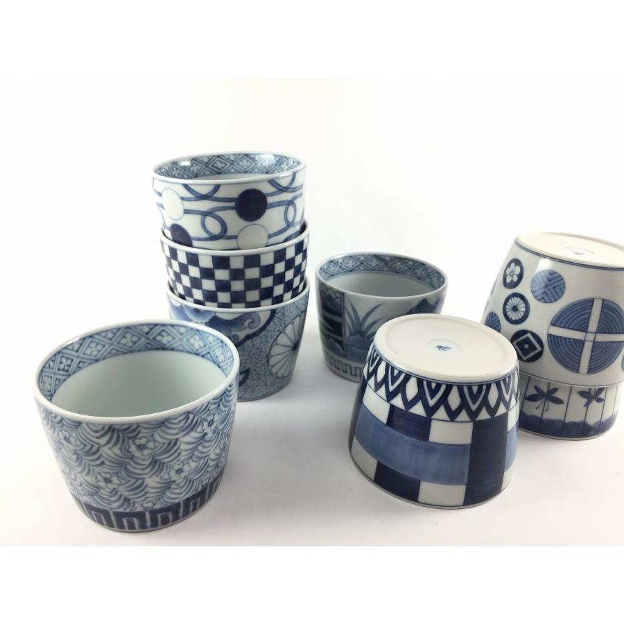 有田焼 李荘窯 蕎麦猪口(大)(8.5cm) 雲松林文【そば猪口 そばちょこ