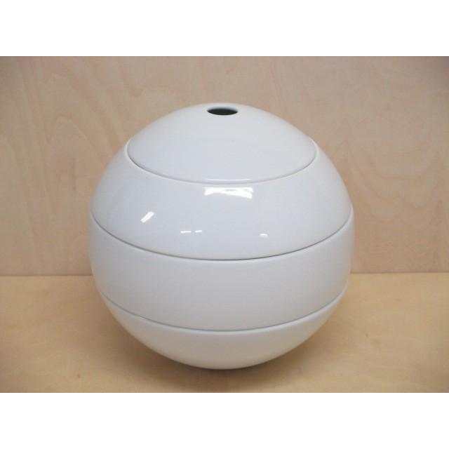 有田焼 李荘窯 玉重 白磁 珠型三段重 化粧箱付 各種ギフト対応