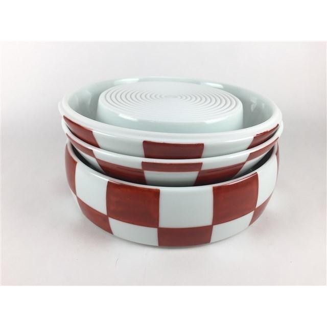 有田焼 李荘窯 玉重 藍渦 化粧箱付 渦刷毛 珠型三段重 お重 重箱 3段重