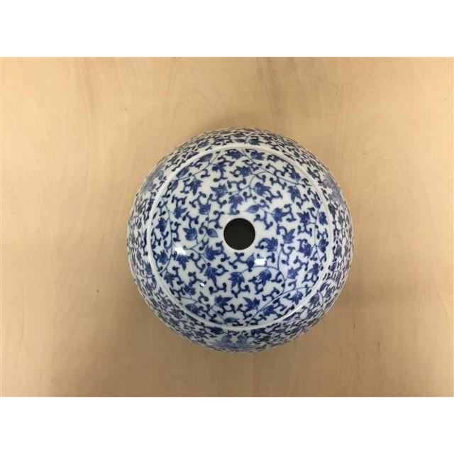 有田焼 李荘窯 玉重 花唐草 染付花唐草 珠型三段重 化粧箱付き 重箱 3