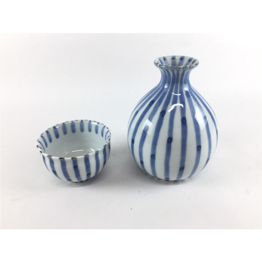 伊万里焼 田森陶園 200cc丸徳利.染とくさ【200ml 200cc 酒器 徳利 十草