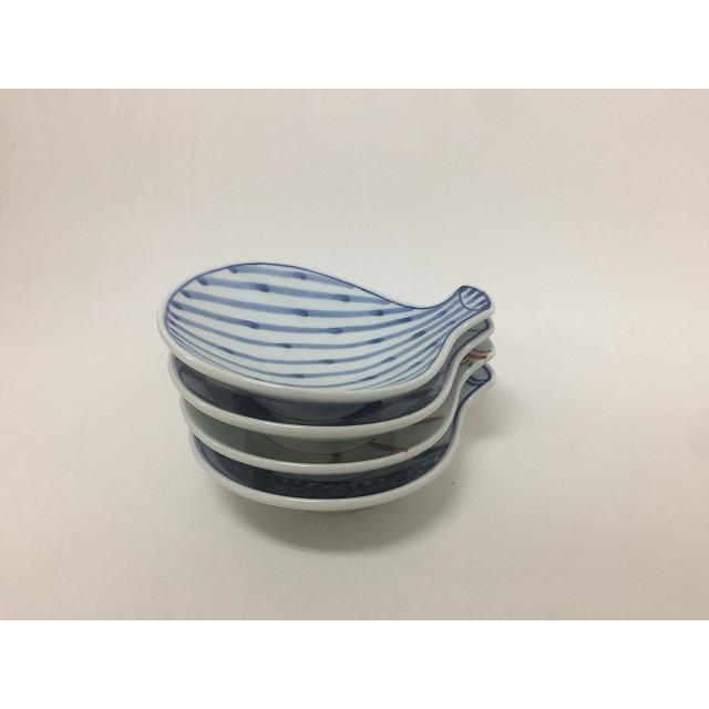 伊万里焼 ウサギ 青 小皿 3枚セット 伊万里焼 田森陶園 徳利皿.吹墨うさぎ【12cm 13cm 小皿 皿 兎柄 ウサギ