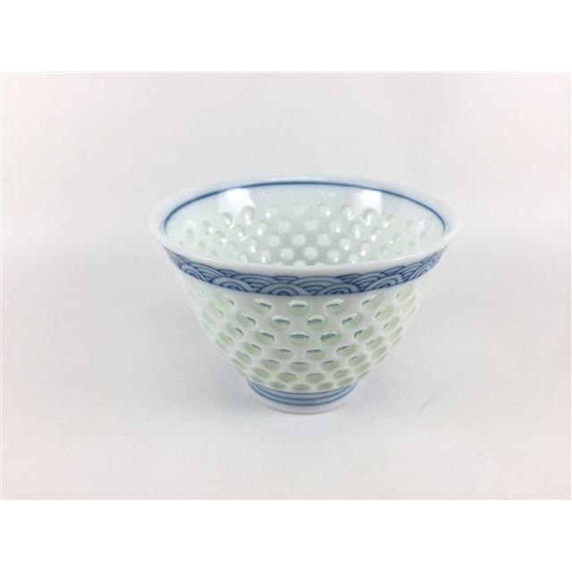 波佐見焼 丹心窯 120cc反仙茶 水晶青海波【8cm 120cc 120ml ゆのみ