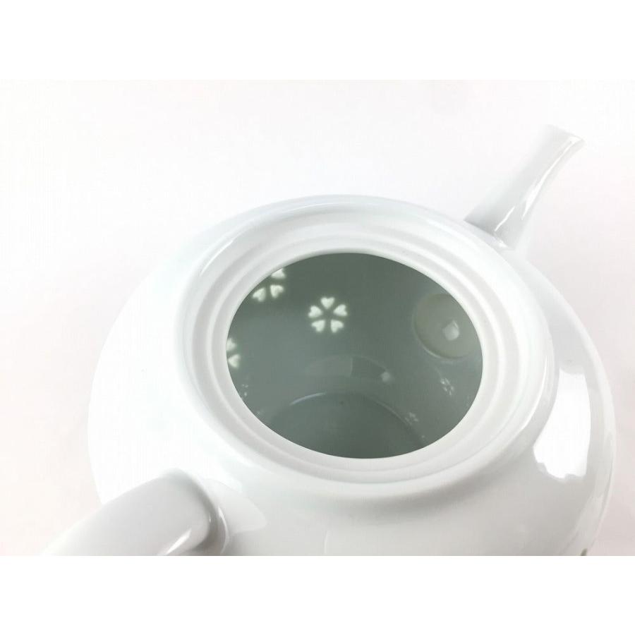 波佐見焼 丹心窯 水晶花詰.ポット 500cc(アミ付き)【茶器 500cc 急須