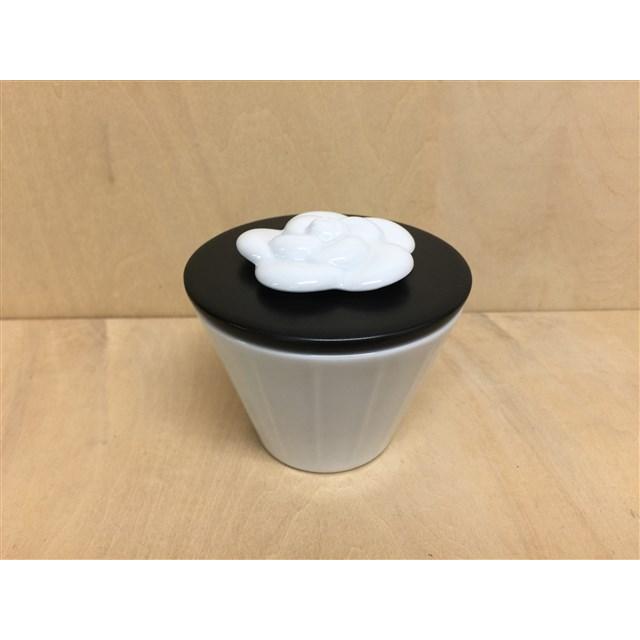 波佐見焼 丹心窯 80アミューズカップ.カメリア(黒 /青磁) 【磁器 黒色