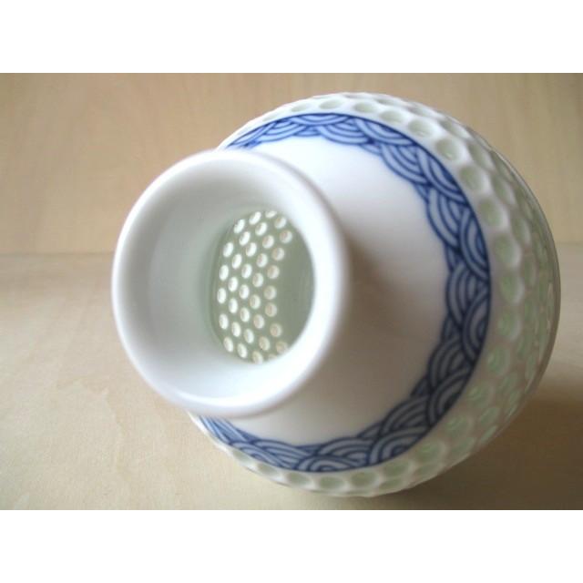波佐見焼 丹心窯 丸徳利 水晶青海波 酒器 徳利 280cc 杯 盃 水晶彫