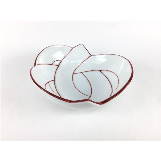 有田焼 田清窯 結び 小鉢(赤線 / 青線)【赤線むすび小中付 12cm 小鉢