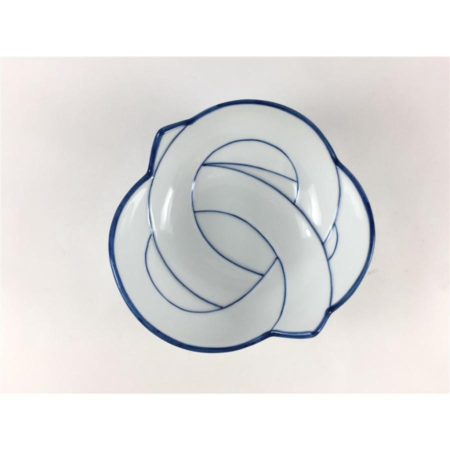 有田焼 田清窯 結び 小鉢(赤線 / 青線)【赤線むすび小中付 12cm 小鉢