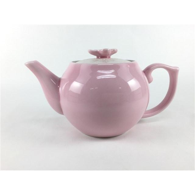 有田焼 田清窯 310cc桜ツマミ丸ポット 虹彩桜 急須 ポット 310cc