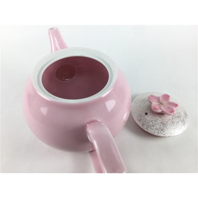 有田焼 田清窯 310cc桜ツマミ丸ポット 虹彩桜 急須 ポット 310cc 310ml