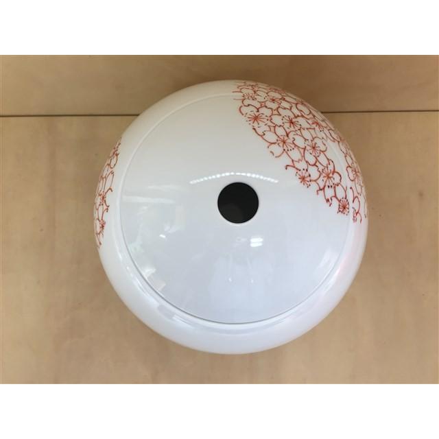 有田焼 李荘窯 あかね工房 玉重 赤桜丸文 珠型三段重