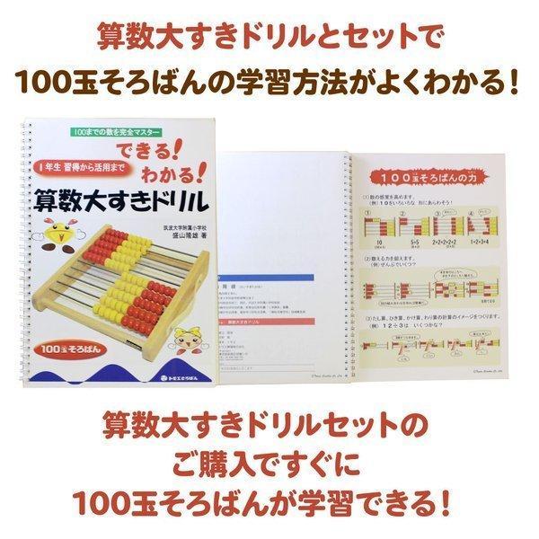 トモエそろばん 100玉そろばん＋算数大すきドリル セット Abacus100