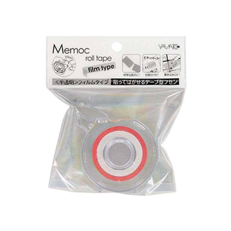 メモックロールテープ フィルムタイプ 7mm幅 カッター付(メモ メモ帳 インデックス シール テープ 付箋 マスキングテープ 文房具 手帳)|y-wakka|02