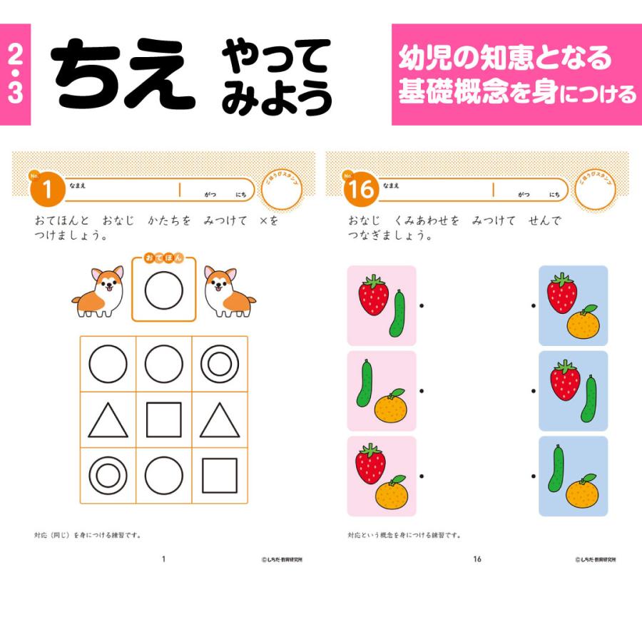 七田式 知力ドリル 2歳 3歳 10冊 セット 迷路 数字 計算 足し算 引き算 算数 プリント 子供 幼児 知育 ドリル 教育 勉強 学習 右脳 左脳　2歳 3歳｜y-wakka｜07