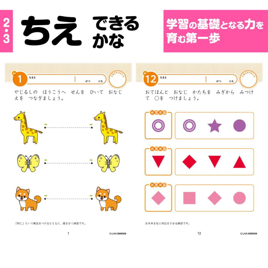 七田式プリントA 知育玩具　【vol2から未使用】 七田式 ひらがな、運筆、かず〜七田式プリントA : しちだ・教育