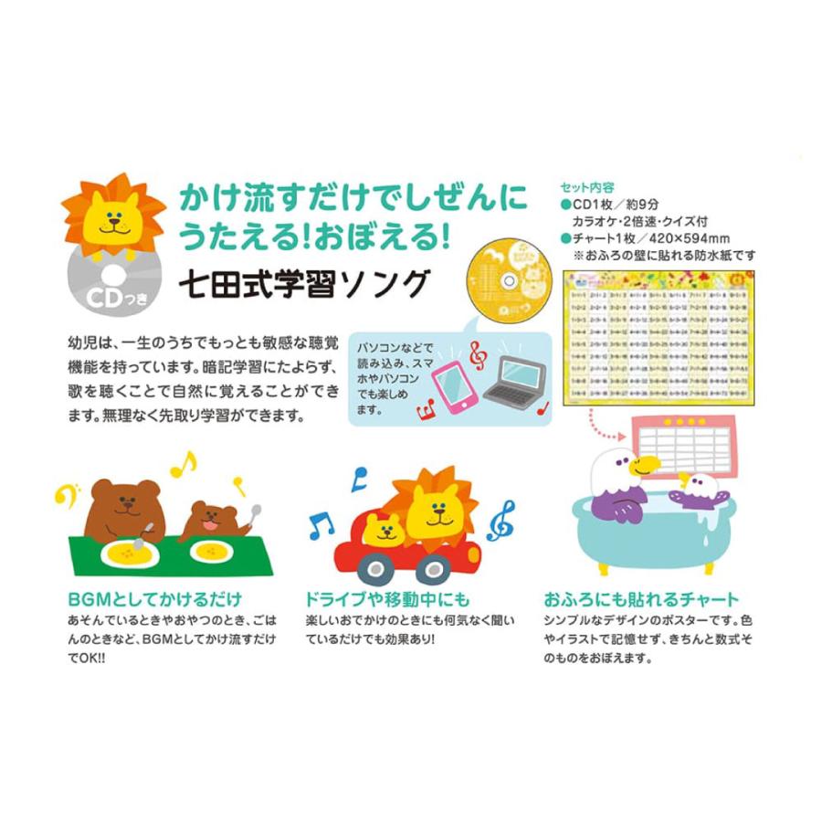 シルバーバック 七田式 学習ソング 歌って覚えるかけざん九九 （CD