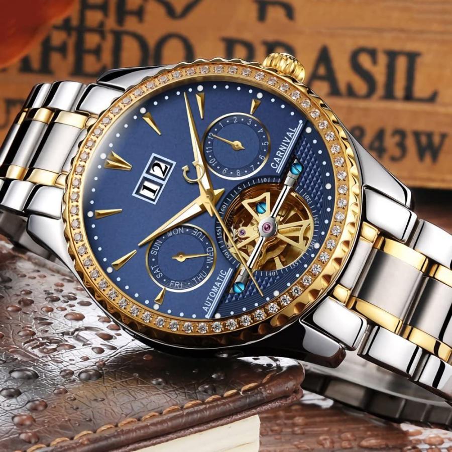 CARNIVAL (カーニバル) 8731G メンズ アナログ機械式 腕時計 ダイヤ