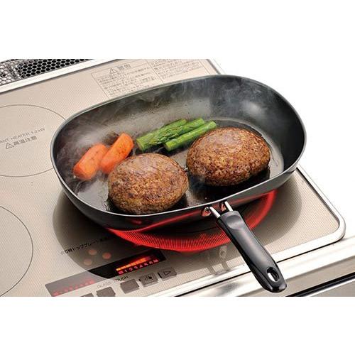 鉄製 オーバル フライパン KS-2889 鉄 鉄分 鉄分補給 ふらいぱん 魚