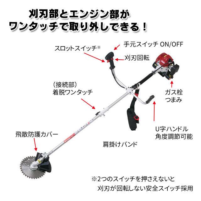 ニチネン❣カセットボンベ式草刈機スプリット式なので運搬が楽々すぐ